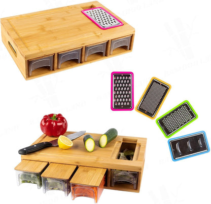 P19 - Bamboo Cutting Board with Graters