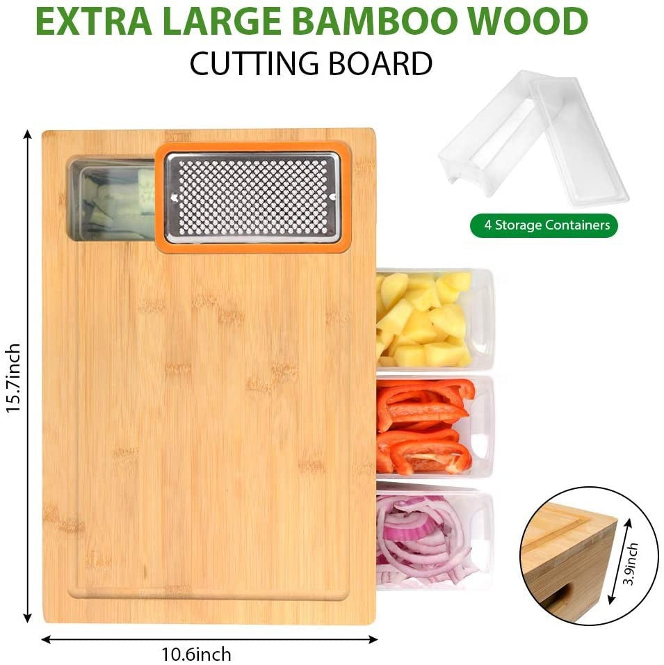 P19 - Bamboo Cutting Board with Graters